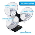 thumbnail image 4 of YiePhiot Soporte de ventosa para parabrisas compatible con detectores de radar Cobra RAD 450, 8 bandas, ESD-6100, ESD-7000, XRS-9300, PRO-9780 y todos los modelos recientes (soporte y 6 ventosas), 4 of 5