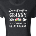 thumbnail image 4 of Inktastic I'm Not Only a Granny I'm a Great Granny with Flowers Women's T-Shirt, 4 of 5