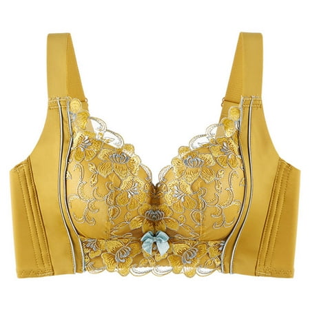 Minimizer Bra for Women  Plus Size Lace Bra Womans Full Coverage Bras Unlined Underwire Bra for Heavy Breast