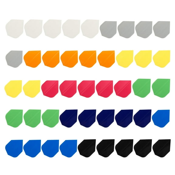 PBPBOX 1Set Assorted Color Dart Tail Wings Accessory for Outdoor Sports Game with Durable Solid Color Design