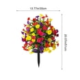 thumbnail image 3 of Artificial Morning Glory Stake, 20 Inch Anti Trap Disc Flower for Outdoor, Realistic Simulation Plant for Courtyard Scenery, Weather Resistant Ground Planting for Garden and Patio, 3 of 6