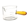thumbnail image 2 of Jarra de vidrio medidora de café expreso, vaso de café expreso, dos unidades de medida, caños individuales, accesorios de café expreso para mango marrón y L, 2 of 8