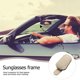 thumbnail image 4 of Clip magnético para colgar gafas de sol de piel de vaca Ndcxsfigh para guardar gafas máscara de tarjeta (beige), 4 of 9