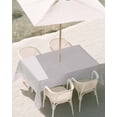 thumbnail image 3 of 60x120 Inch Outdoor Tablecloth with Umbrella Hole Zipper Rectangle Sage Green Boho Striped Rectangular Tablecloths Outside Waterproof Vintage Ethnic Tribe Geometric Patio Table Cover for Picnic Party, 3 of 8