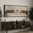 thumbnail image 3 of Large Framed Canvas Print The Last Supper Wall Art Decorative Ready to Hang Painting for Living room Bedroom - 60"x30" Black Frame, 3 of 9