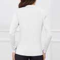 thumbnail image 4 of Annhoo Women's Thermal Shirts Comfy Warm Long Sleeve Mock Fleece Lined Tops Basic Slim Stretch Base Layer Tees, 4 of 8
