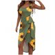 thumbnail image 1 of Vestido sin mangas con estampado de cuello redondo informal de verano para mujer a la moda Fridja  hj2398, 1 of 5