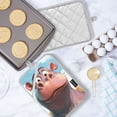 thumbnail image 5 of Cartoon Cute Hippo Oven Mitts Pot Holders 2 pcs Heat Resistant for Kitchen Baking Grilling, 5 of 7