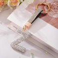 thumbnail image 4 of Osdhezcn Individualized Letter Charm Keyring Sparkling Crystal Accents Sturdy Metal Craft, 4 of 7