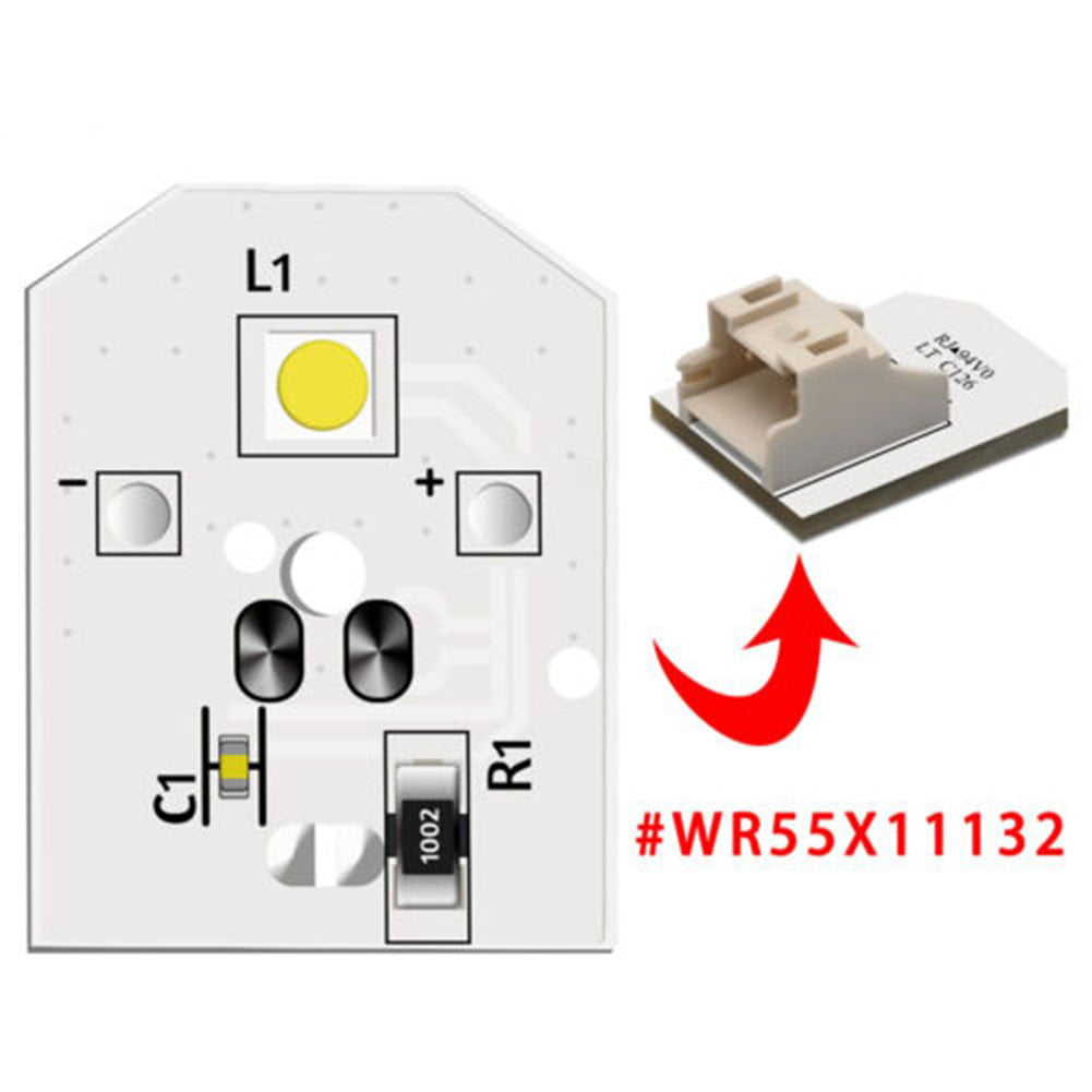Upgraded LED Light Fit for GE WR55X11132, Refrigerator Light Bulb Replace  WR55X25754 WR55X30602 PS4704284 AP6261806 AP5646375