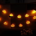 thumbnail image 3 of 2M 10 LED Horror Halloween Lights Lamp Pumpkin String Lights DIY Hanging Party, 3 of 3
