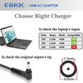 thumbnail image 2 of 65W 45W Adapter Charger compatible with Lenovo Laptop, Ideapad 3 1 S340 S145 330 320 310, Flex 5, V14 V15 V17 Laptop Power Supply Cord, 2 of 6
