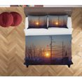 thumbnail image 3 of 3D Landscape Sunset Sky Quilt Cover Set Ropa de Cama Funda Nórdica Fundas de Almohada LXL, 3 of 3