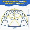 thumbnail image 3 of ENYOPRO 10ft Outdoor Climbing Dome, Kids Jungle Gym Dome Climber, Playground Climber for 3-10 Years Old, Climbing Toys for Outside, Rust & UV Resistant Steel Climbing Structures, Max 1000lbs, Blue, 3 of 9