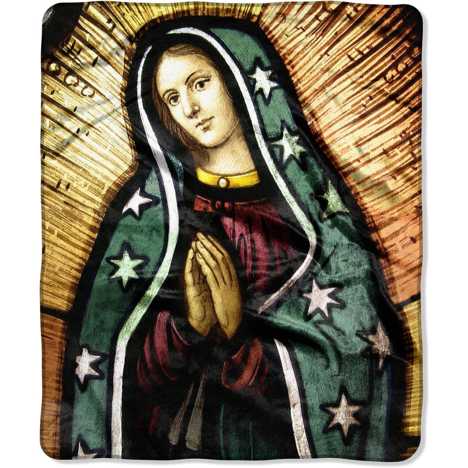 The Northwest Company American Heritage Royal Plush 50 X 60 Blessed Mary Raschel Throw Blanket The Northwest Company American Heritage Royal Plush 50 X 60 Blessed Mary Raschel Throw Blanket