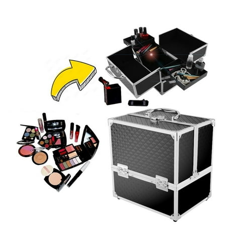 Amazon Com Large Nail Train Case Professional Cosmetic Makeup Box