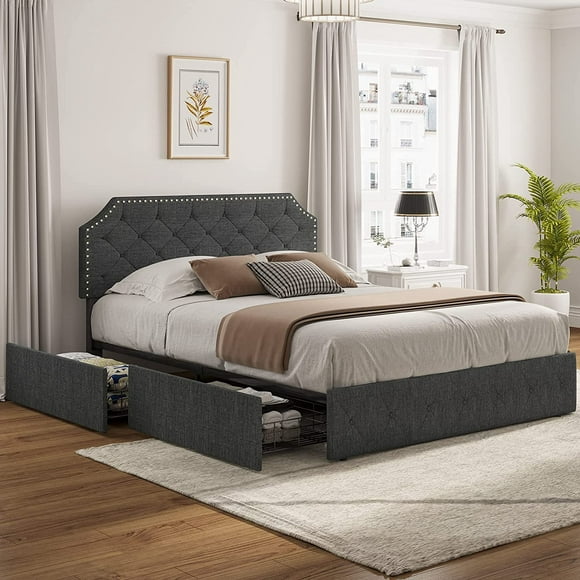 full storage beds with bookcase headboards