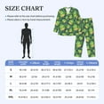 thumbnail image 4 of Mens Pajamas Set - Frogs Dragonfly Leaves Green Cute Comfy Long Sleeve Button Up Pajama Sets for Men 2 Piece, Soft Sleepwear Nightwear Pjs Lounge Sets for Men with Pockets, 4 of 5