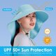 thumbnail image 3 of Womens Sun Hat UV Protection, Foldable Waterproof Wide Brim Bucket Hats with Neck Flap for Summer Beach Fishing Hiking, 3 of 5