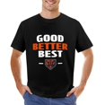 thumbnail image 7 of Good Better Best Men's Cotton HD Print Short Sleeve T-Shirt Crew Neck Top Black S, 7 of 7