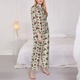 thumbnail image 3 of Vsdgher Insects A Pajamas Set Long Sleeve Sleepwear Womens Button Down Nightwear Pj Sets-Medium, 3 of 7
