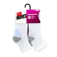 thumbnail image 2 of Hanes Women's Moves 10 Pair Cushion Ankle White, Size 8-12, 2 of 5