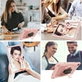 thumbnail image 6 of FIEWESEY for Nokia T20 Tablet Case,Heavy-Duty Drop-Proof Shock-Resistant Kids Friendly Rugged Cover for Nokia T20 (Model:TA-1392 TA-1394 TA-1397)+Screen Protector(Rose Gold,2 Pcs), 6 of 6