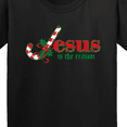 thumbnail image 4 of Inktastic Candy Cane Jesus Youth T-Shirt, 4 of 5