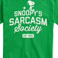 thumbnail image 3 of Peanuts - Snoopy Sarcasm Society - Men's Short Sleeve Graphic T-Shirt, 3 of 6