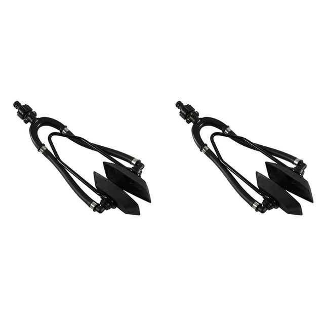 2X Outboard Muff Motor Flusher Boat Cleaning Engine Marine Tool Water Kit Ears Bootsmotor Dual Ohren Flushing