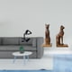 thumbnail image 2 of Figura decorativa de un pensador abstracto moderno y un gato. Colección de figuras únicas para mesa, estante, escritorio, oficina o como regalo de, 2 of 8
