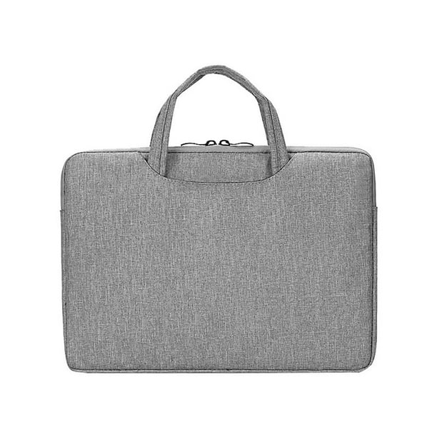 11 13 14 15.6 inch Universal Large Capacity Shockproof Protective Pouch Business Bag Briefcase Handbag Laptop Sleeve LIGHT GREY 15-15.6 INCH