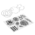thumbnail image 3 of Sello transparente con patrón de flores de TPR para hacer tarjetas de álbum de recortes, decoración de álbumes de fotos, 3 of 14