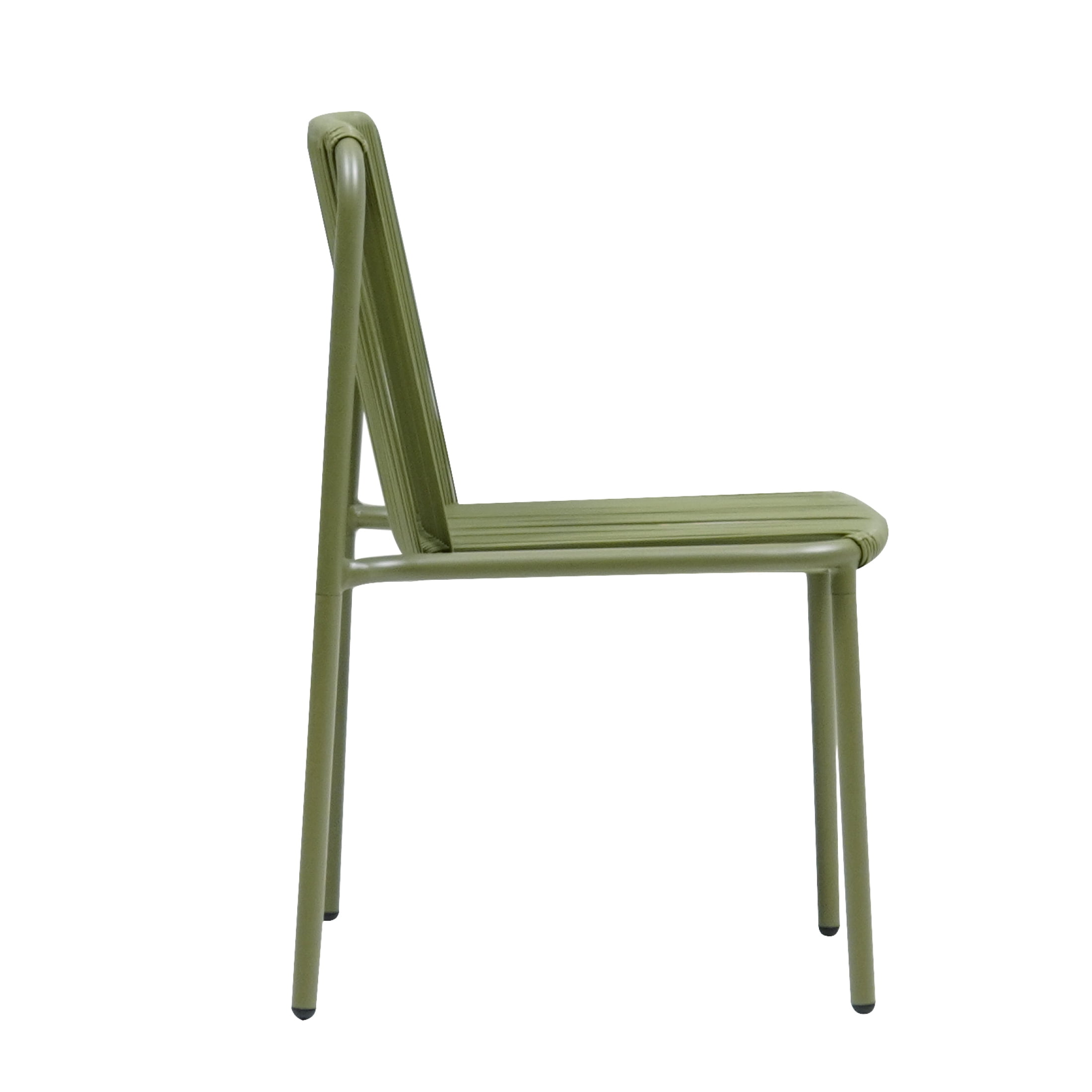 Christopher Knight Home Modern Rattan Patio Dining Chairs, Metal Frame, Green, Set of 2