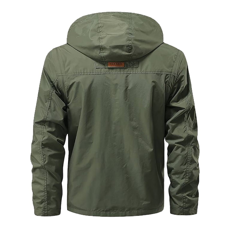 Dpytoraw Men's Workwear Jacket Removable Sleeves Outerwear With
