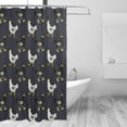 thumbnail image 2 of Rateoe Cartoon Rooster Shower Curtain - Fancy Bathroom Shower Curtain Sets - Waterproof Shower Curtain with Hooks with 12 Plastic Hooks 72x72 Inches, 2 of 5
