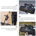 thumbnail image 4 of 1 Pc Bike Front Frame Storage Bag Waterproof Large-Capacity Bag (Black), 4 of 7