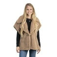 thumbnail image 3 of Time and Tru Womens Faux Shearling Vest, Tan, 3 of 9