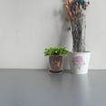 thumbnail image 2 of 2-Pack Orchid Flower Pots Plastic with Drainage Trays Imitation Porcelain Style Indoor Outdoor Plant Containers, 2 of 5