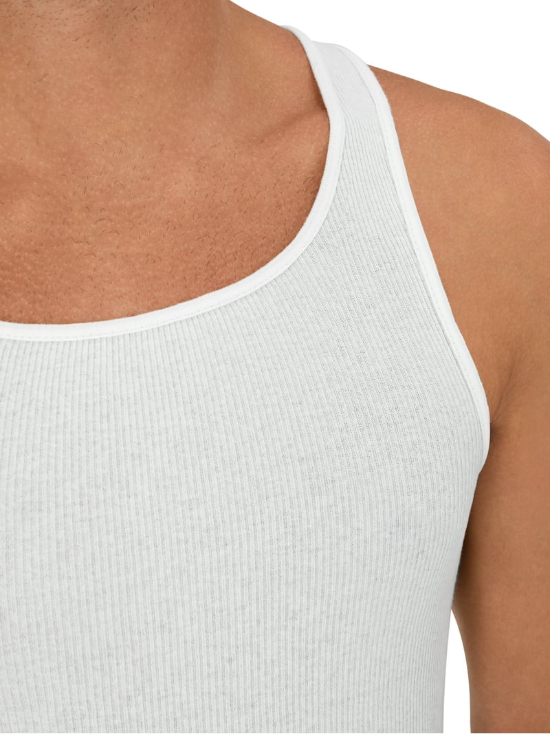 Free Shipping! Hanes Men's Cotton Tank Undershirt 12-Pack