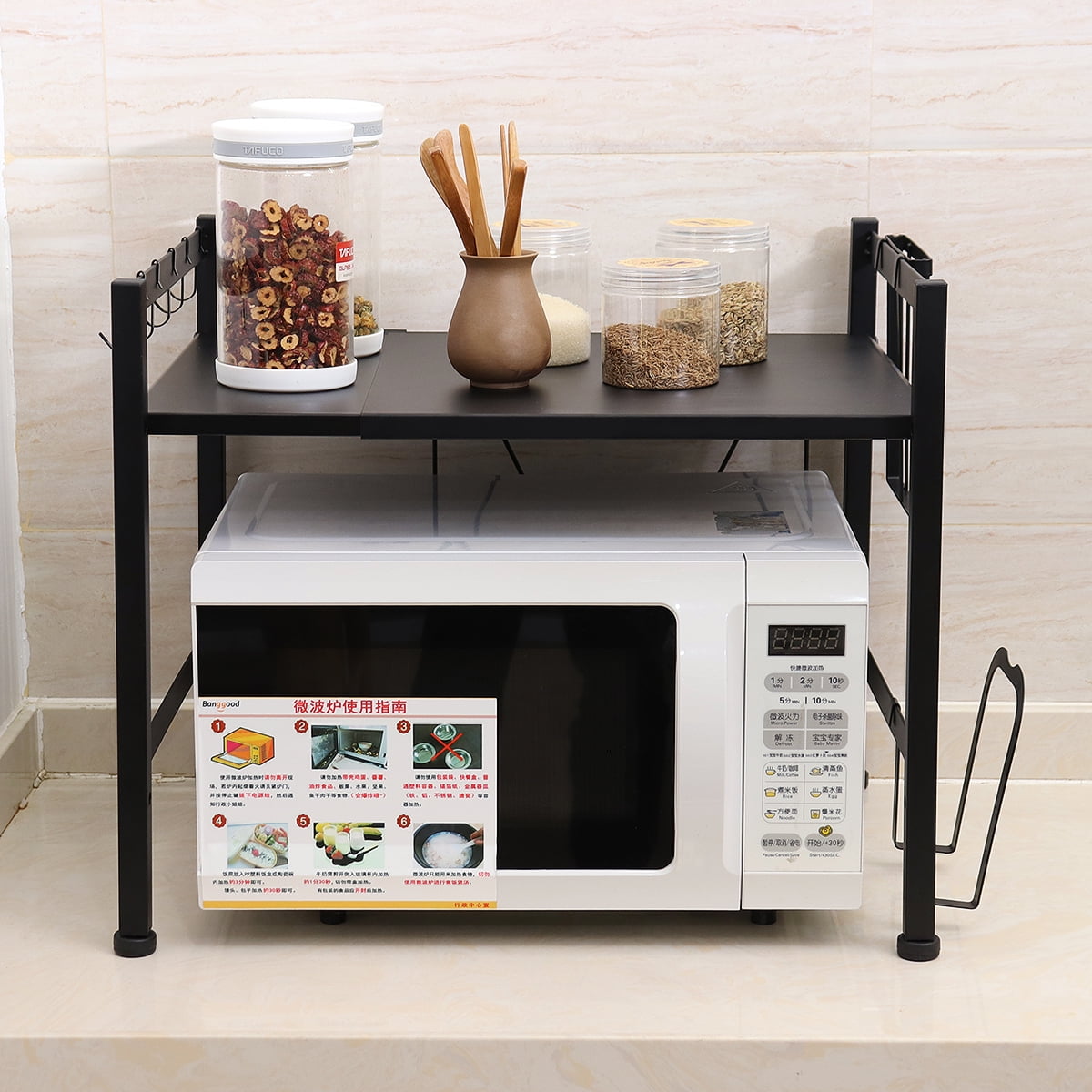 Kitchen Countertop Microwave Oven Holder Rack Storage Stand Organizer Shelf Unit Kitchen Countertop Microwave Oven Holder Rack Storage Stand Organizer Shelf Unit