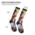 thumbnail image 4 of Sikiie Colorful Flower Dog 1 Pairs Compression Socks for Men and Women 15-20 mmHg Running Support Socks, 4 of 7