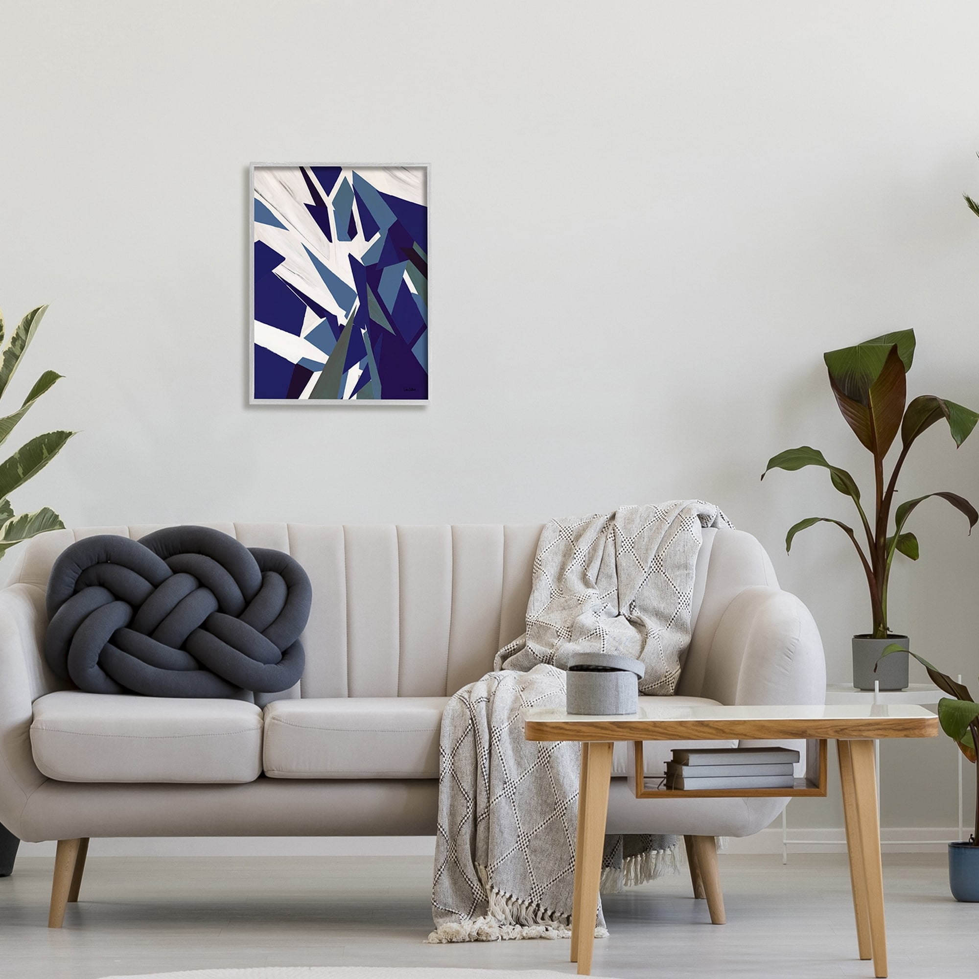 Stupell Industries Warping Polygons Dynamic Geometric Illustration Modern Abstraction,16 x 20, Design by Lori Dubois