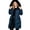 Navy, variant on Kukoosong Quilted Jackets for Women, Winter Long Thicken Hooded Puffer Jacket, Fashion Casual Padded Down Coat with Pockets