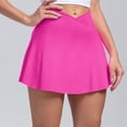 thumbnail image 2 of Riforla Womens Tennis Skirt with Pockets Shorts High Waisted Athletic Skorts Skirts for Running Workout Womens Skirts Hot Pink M, 2 of 6