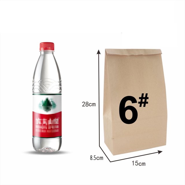 Bolsa de papel Kraft marrón de 10/30/50/100 piezas, bolsa para alimentos, verduras, compras, dulces, fiambrera, galleta, pan