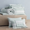 thumbnail image 6 of U by Bedsure Full Comforter Set Sage Green, Bed in a Bag Full Size Bedding 7-Pieces, Striped Bedding Set for All Seasons, 6 of 9