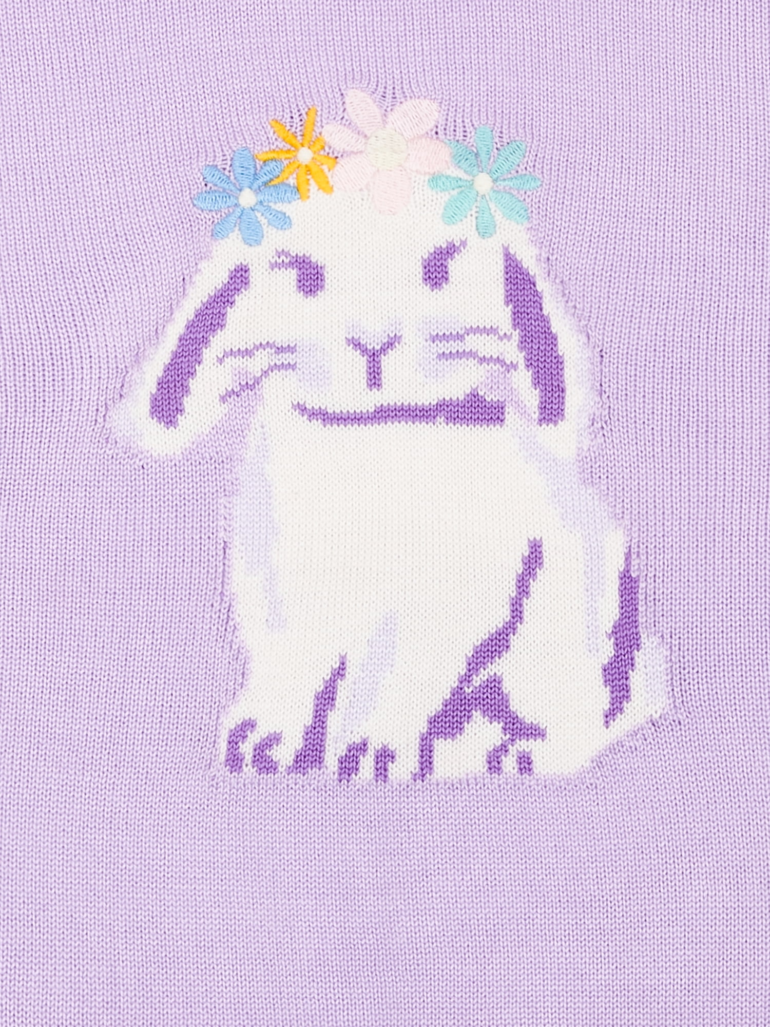 Way to Celebrate Girls Long Sleeve Easter Sweater, Sizes 4-18