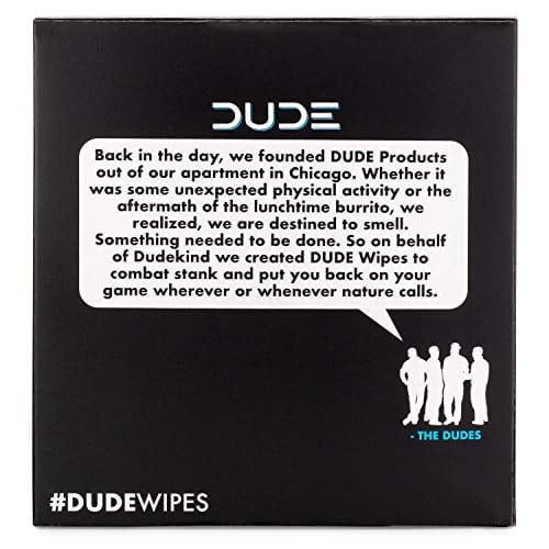 DUDE Wipes Flushable Wipes, Unscented with Vitamin-E & Aloe, 100% Biodegradable, Singles for Travel (2 Packs of 30 Individually Wrapped Wipes) "