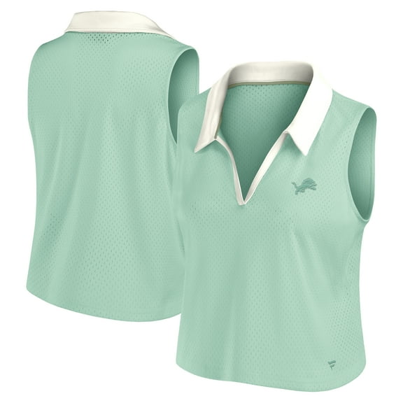 Women's Fanatics Mint Detroit Lions Studio Wellness V-Neck Tank Top